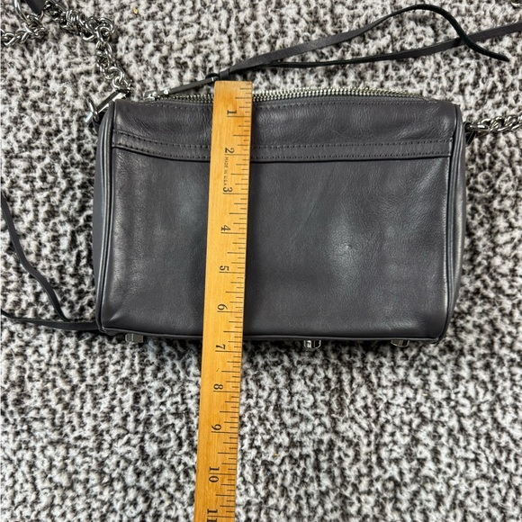 Rebecca Minkoff Dark Gray Leather Crossbody Bag - Picture 8 of 8